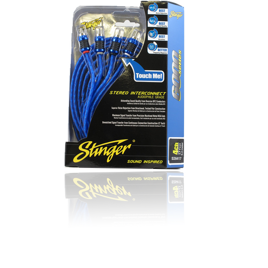 Stinger 6000 Series 4 Channel 17ft RCA Lead